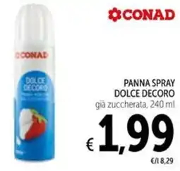 Spazio Conad Conad panna spray dolce decoro gia zuccherata offerta