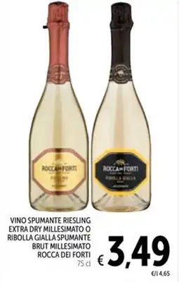 Spazio Conad Vino spumante riesling extra dry millesimato o ribolla gialla spumante brut millesimato ROCCA DEI FORTI offerta