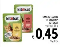 Spazio Conad Umido gatto in bustina KITEKAT offerta