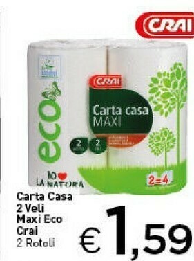 Crai Rotoli di carta offerta