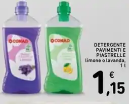 Spazio Conad Conad detergente pavimenti e piastrelle limone o lavanda offerta