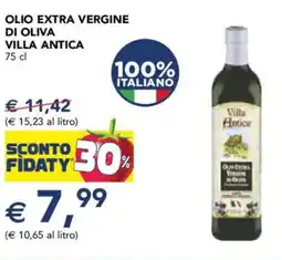 Esselunga Olio extra vergine di oliva VILLA ANTICA offerta