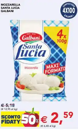 Esselunga Mozzarella santa lucia GALBANI offerta