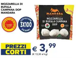 Esselunga Mozzarella di bufala campana dop MANDARA offerta
