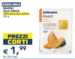 Esselunga Esselunga ravioli alla zucca 100% grano duro italiano offerta