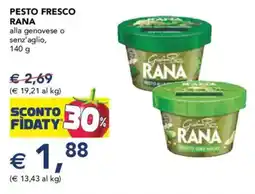 Esselunga Pesto fresco rana alla genovese o senz'aglio offerta