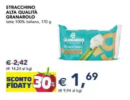 Esselunga Stracchino alta qualità granarolo latte 100% italiano offerta