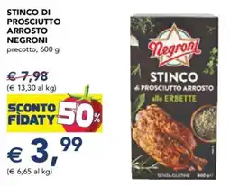 Esselunga Stinco di prosciutto arrosto negroni precotto offerta
