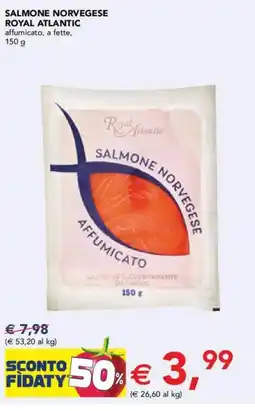 Esselunga Salmone norvegese royal atlantic affumicato, a fette, offerta