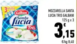 Conad City Mozzarella santa lucia tris GALBANI offerta