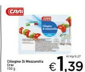 Crai Mozzarella offerta