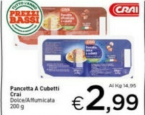 Crai Pancetta offerta