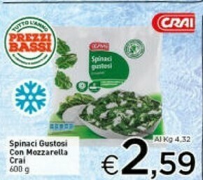 Crai Spinaci offerta