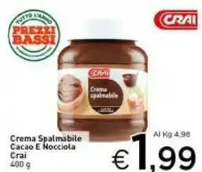 Crai Crema al cioccolato offerta