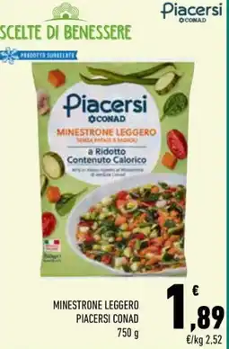 Conad City Minestrone leggero PIACERSI CONAD offerta