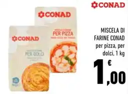 Conad City Miscela di farine conad per pizza, per dolci offerta