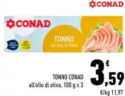 Conad City Tonno conad all'olio di oliva offerta