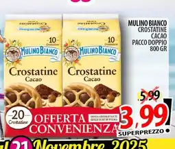 Il Genio Supermercato Mulino bianco crostatine cacao pacco doppio offerta