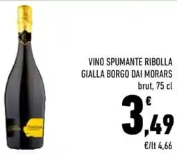 Conad City Vino spumante ribolla gialla borgo dai morars brut offerta