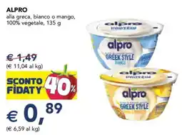 Esselunga ALPRO alla greca, bianco o mango, 100% vegetale offerta