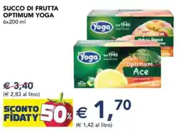 Esselunga Succo di frutta optimum YOGA offerta