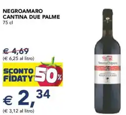 Esselunga Negroamaro cantina due palme offerta