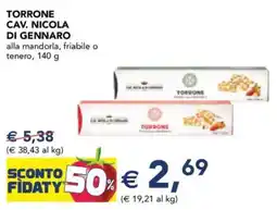 Esselunga Torrone cav. nicola di gennaro alla mandorla, friabile o tenero offerta