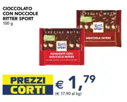 Esselunga Cioccolato con nocciole RITTER SPORT offerta