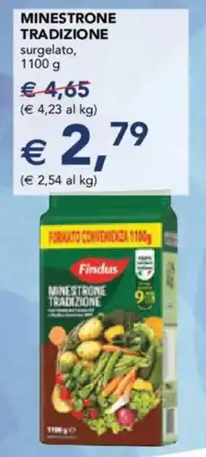 Esselunga Findus minestrone tradizione surgelato offerta