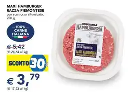 Esselunga Esselunga maxi hamburger razza piemontese con scamorza affumicata offerta