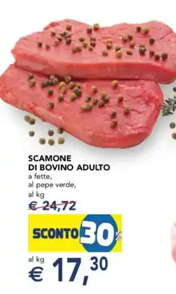 Esselunga Scamone di bovino adulto a fette, al pepe verde offerta