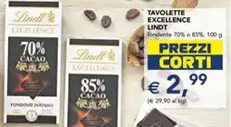 Esselunga Tavolette excellence LINDT offerta