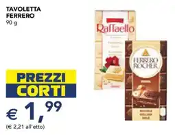 Esselunga Tavoletta ferrero offerta