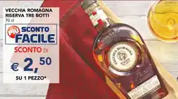 Esselunga Vecchia romagna riserva tre botti offerta
