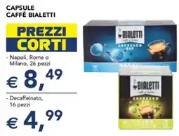 Esselunga Capsule caffè bialetti decaffeinato offerta