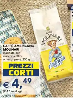 Esselunga Caffè americano MOLINARI offerta