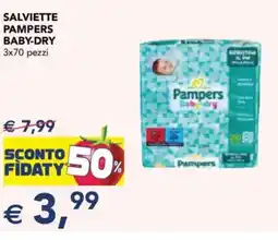 Esselunga Salviette pampers baby-dry offerta