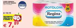 Esselunga Carta igienica rotoloni REGINA offerta