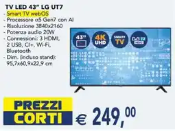 Esselunga TV LED 43" LG UT7 offerta