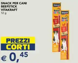Esselunga Snack per cani beefstick VITAKRAFT offerta