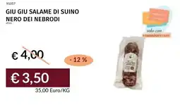 Prezzemolo e Vitale Giu giu salame di suino nero dei nebrodi offerta
