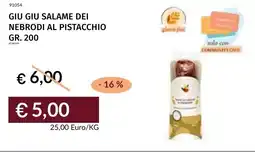 Prezzemolo e Vitale Giu giu salame dei nebrodi al pistacchio offerta