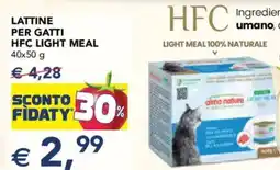 Esselunga Almo nature lattine per gatti hfc light meal offerta