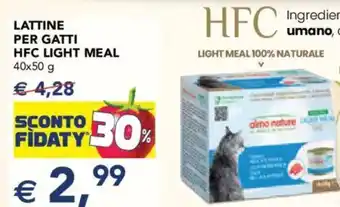 Esselunga Almo nature lattine per gatti hfc light meal offerta