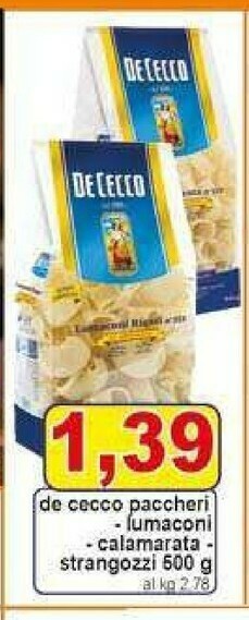 Pewex Pasta di semola offerta