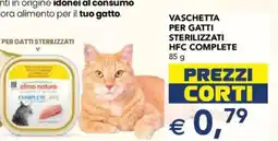 Esselunga Almo nature vaschetta per gatti sterilizzati hfc complete offerta