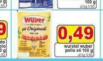 Pewex Wurstel di pollo offerta