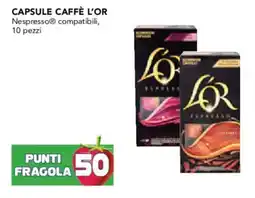 Esselunga Capsule caffè l'or nespresso compatibili offerta