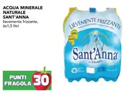 Esselunga Acqua minerale naturale sant'anna lievemente frizzante offerta