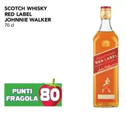 Esselunga Scotch whisky red label JOHNNIE WALKER offerta